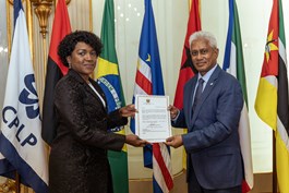 Secretário Executivo Recebe Cartas Credenciais Da Representante Permanente De Moçambique Junto Da CPLP (40 Of 56)